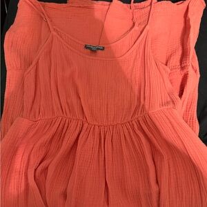 Chelsea & Theodore Vibrant Coral Dress